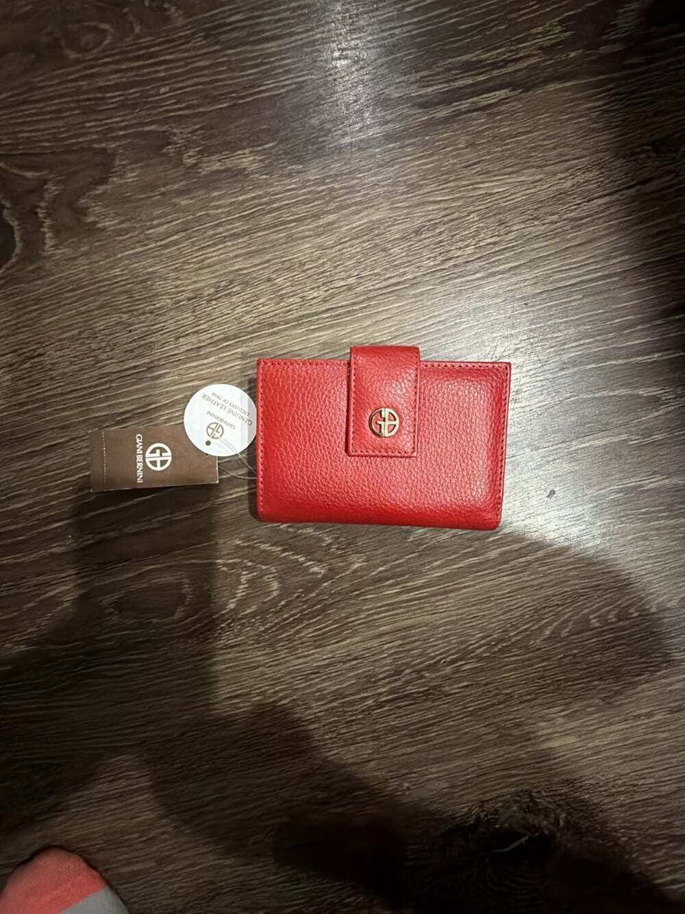 Giani Bernini Red Leather Framed Wallet